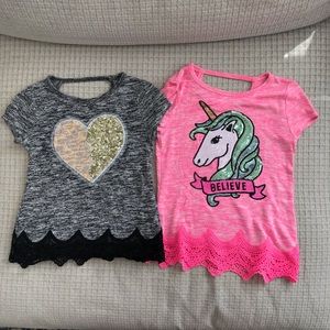 Girls Short Sleeve Knit Top Bundle